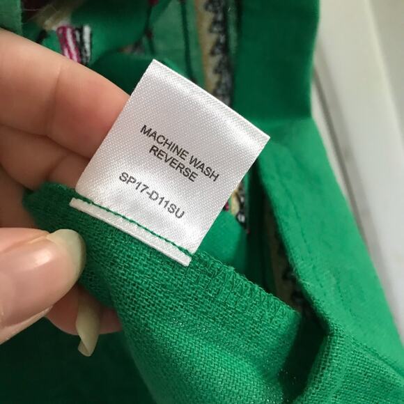 Piper by Townsen Embroidered Kelly Green Dress - Picture 4 of 6